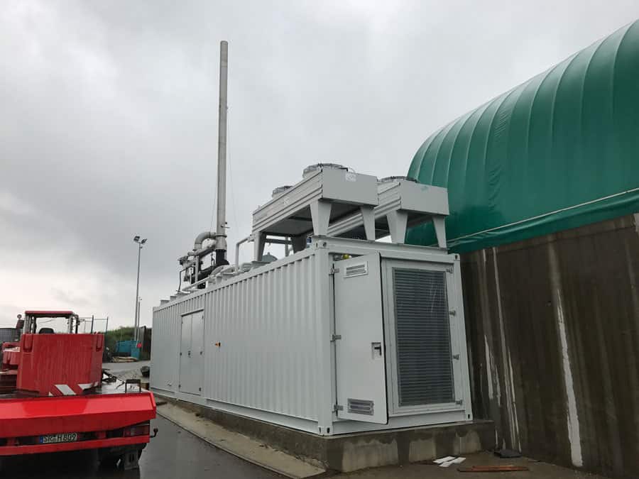 Anlieferung BHKW Container-Anlage